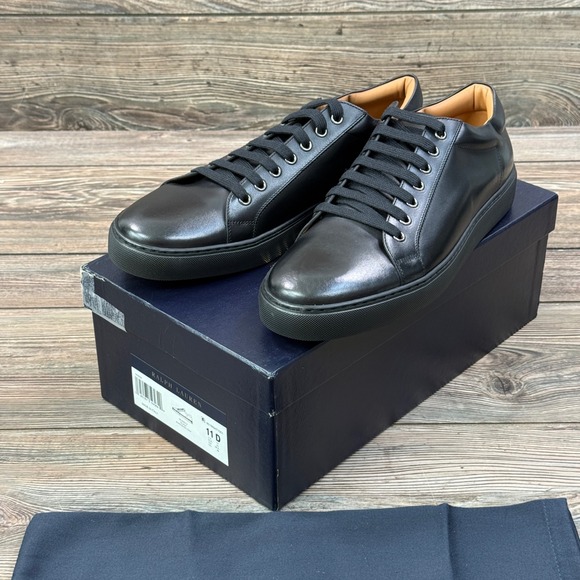 Ralph Lauren Purple Label Other - Ralph Lauren Purple Label Mens 11 D Severn Sneaker Black Calf Leather Italy New
